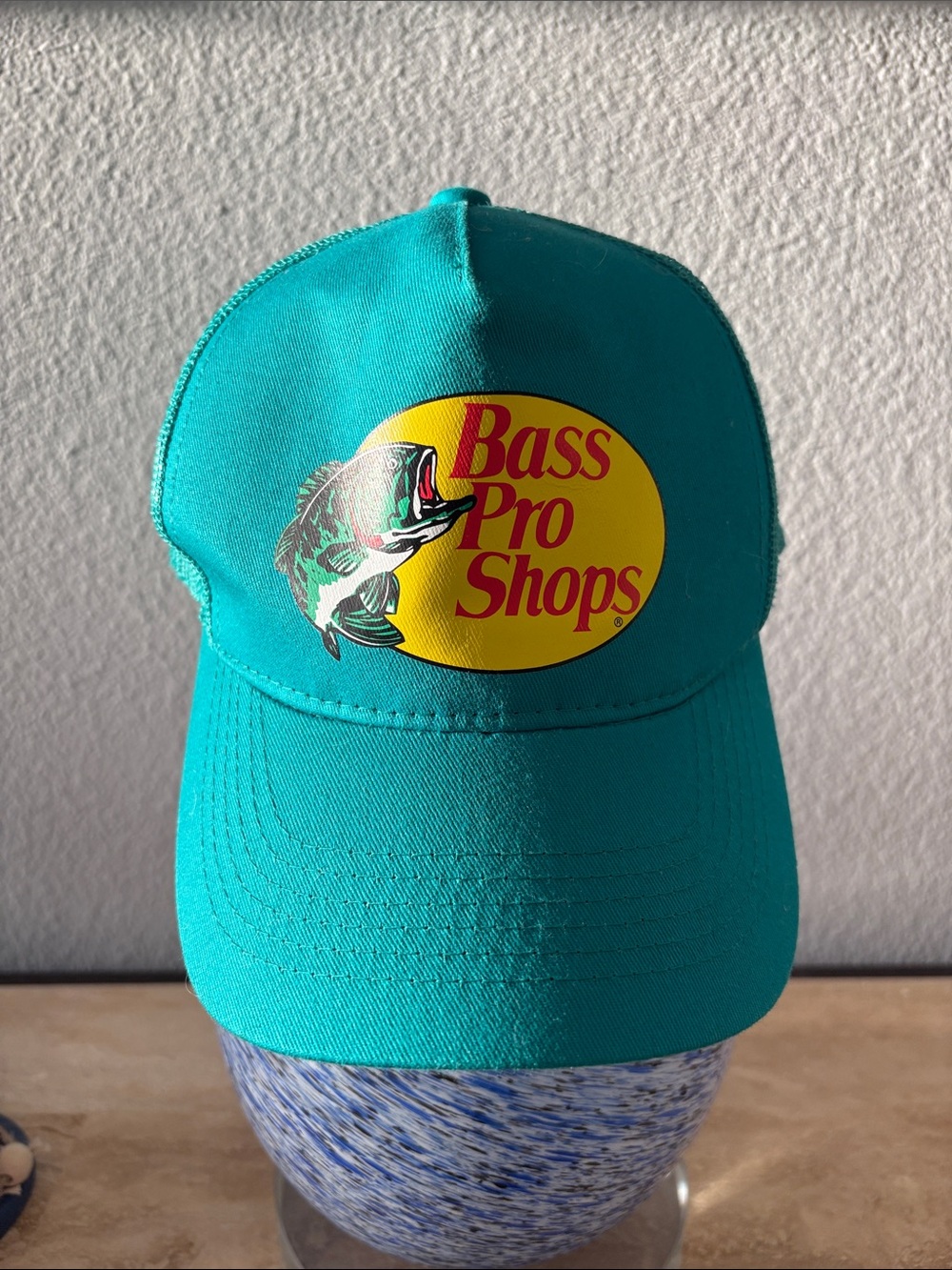 NEW Bass Pro Shops Turquoise Logo Fishing Hat